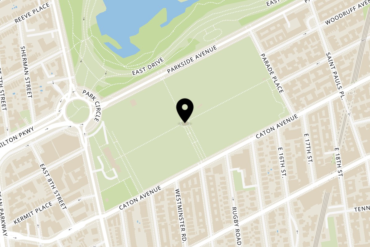 Map showing the location of LARK Lark by the Park on 1311 Caton Ave in Brooklyn
